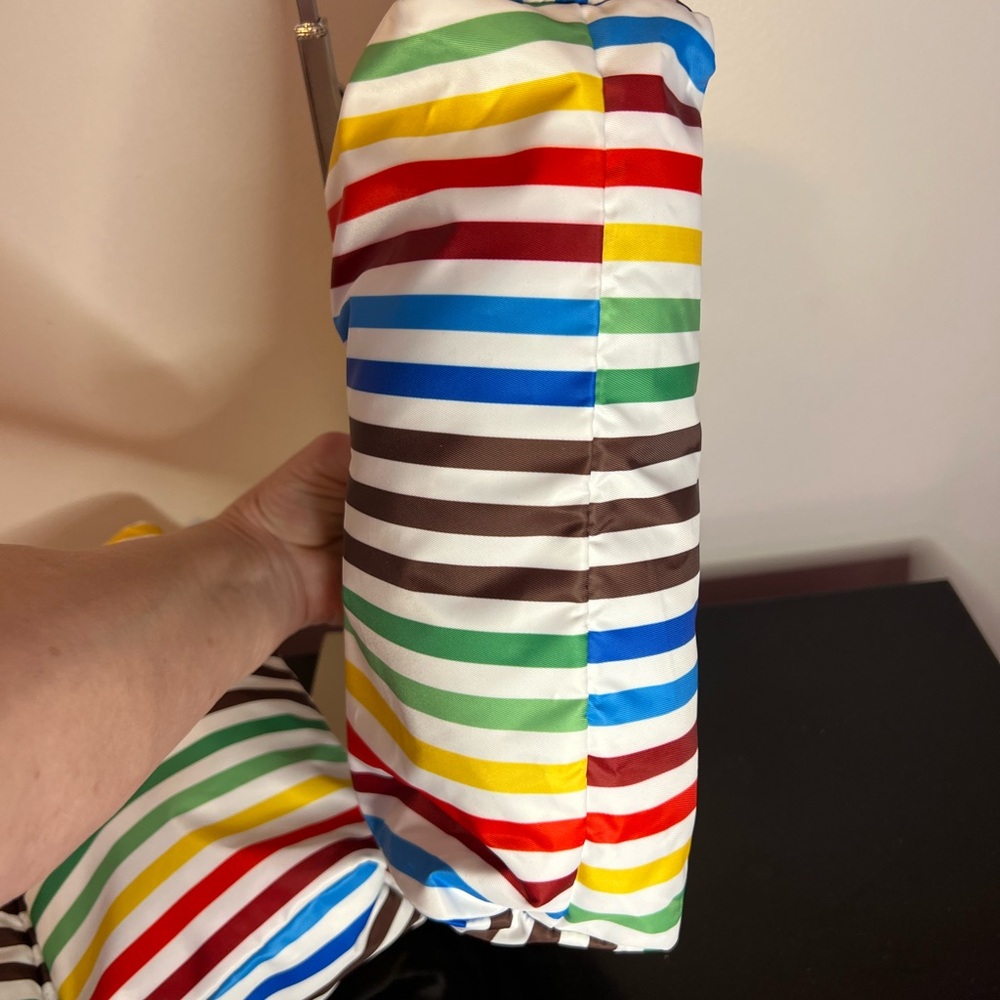 Henri Bendel Rainbow Stripe Cosmetic Bag Set (3 pc) - Collectible & Rare! - Picture 6 of 9